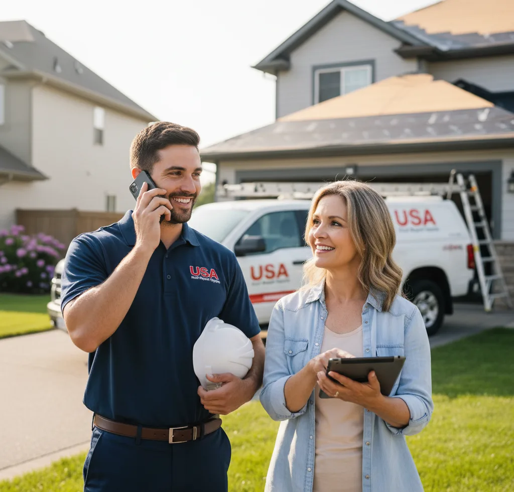 USA Roof Repair Experts customer support in Wilder